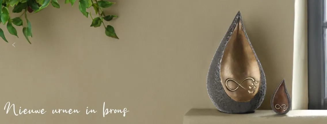 urn van brons vervaardigd